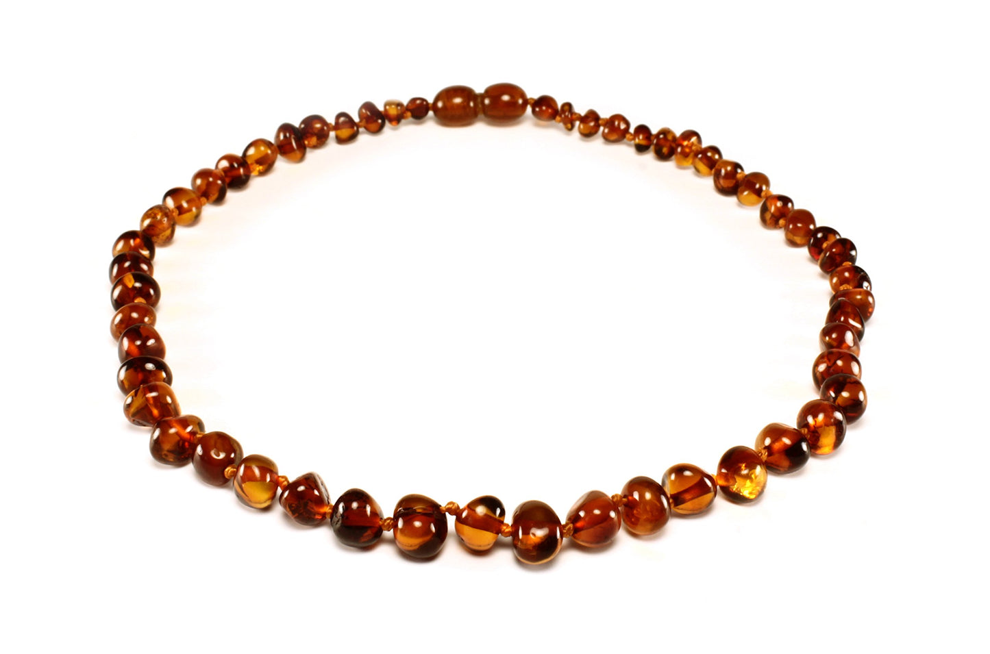 Amber collar for baby teething